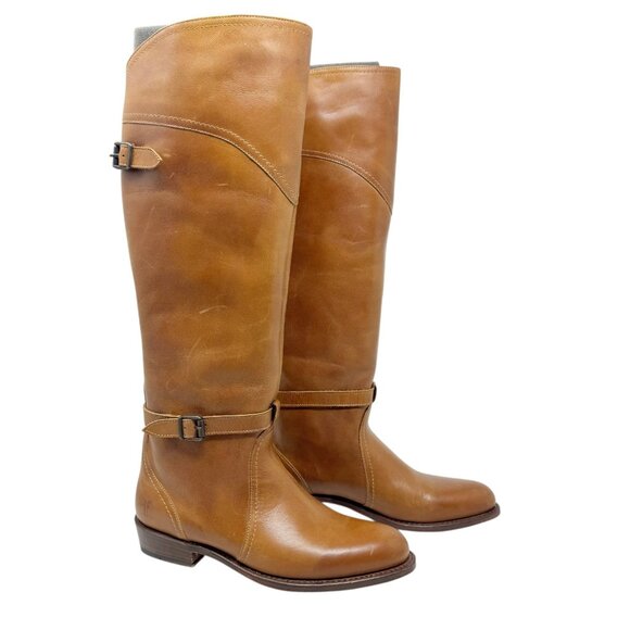 Womens Brown Knee High Riding boots - Picture 10 of 10